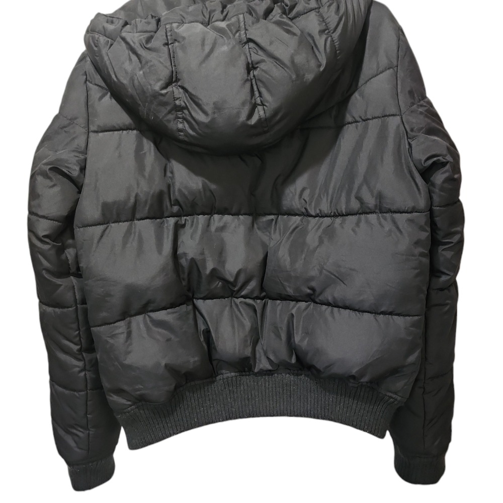 Aeropostale remix med woman or child puffer hood coat fur collar zip snap closur - Picture 8 of 13